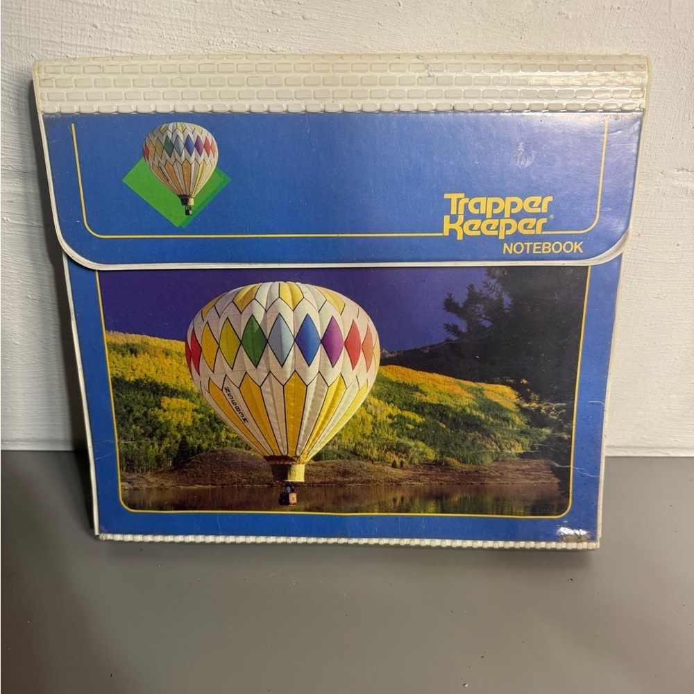1980S  TRAPPER KEEPER MEAD PORTFOLIO HOT AIR BALLOON Good Cond. 29096 VINTAGE